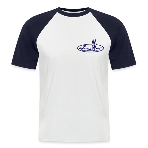 Logo mittel - Männer Baseball-T-Shirt