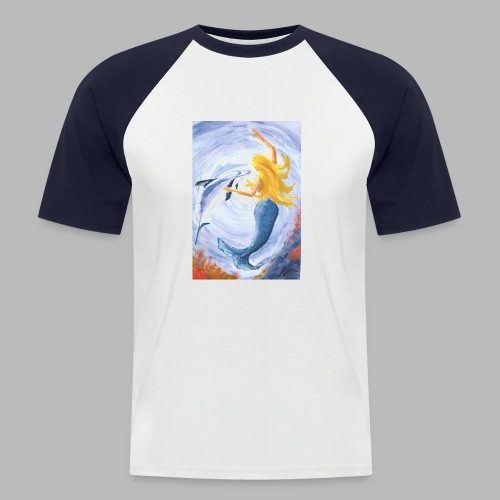 Mermaids Bild - Männer Baseball-T-Shirt
