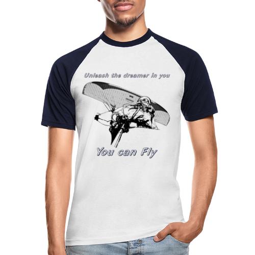 Unleash the dreamer you can fly - Men's Baseball T-Shirt