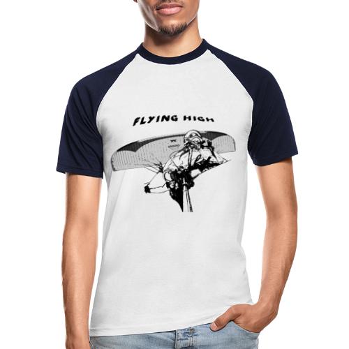 Paragliding flying high design - Men's Baseball T-Shirt