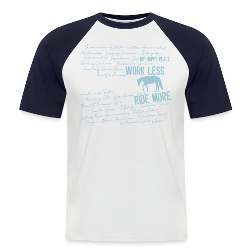 Mein Lieblingsplatz - Pferd - Westernreiten - Männer Baseball-T-Shirt
