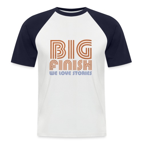 Retro Big Finish Logo - Men's Baseball T-Shirt
