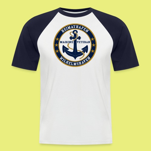 Marine Veteran Heimathafen WILHELMSHAVEN - Männer Baseball-T-Shirt