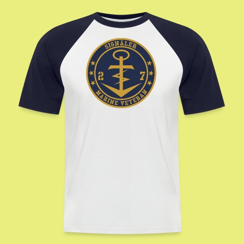 Marine Veteran 27er SIGNÄLER - Männer Baseball-T-Shirt