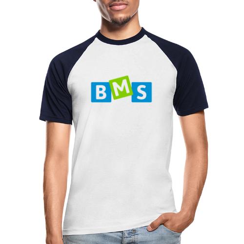 BMS origineel 3kleur outline - Mannen baseballshirt korte mouw