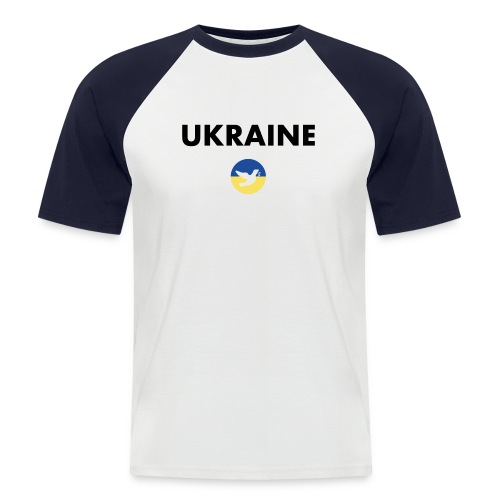 Ukraine Statement-to-go für den Frieden - Männer Baseball-T-Shirt