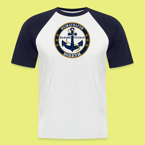 Heimathafen BORKUM - Männer Baseball-T-Shirt