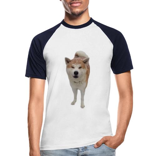 Lächelnder Hund - Akita Inu - Männer Baseball-T-Shirt