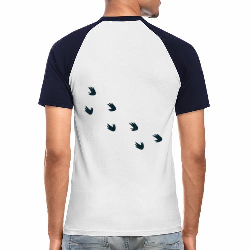 Koala Fußspuren - Männer Baseball-T-Shirt