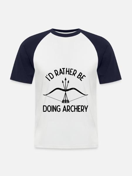 Archery - Men's Baseball T-Shirt - white/navy