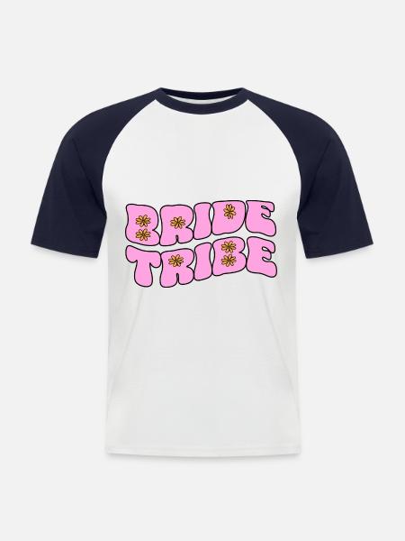 Bride Tribe - Men's Baseball T-Shirt - white/navy