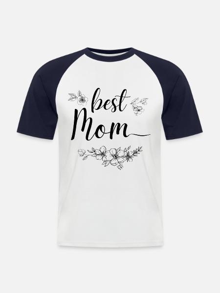 Beste Mama - Männer Baseball-T-Shirt - Weiß/Navy