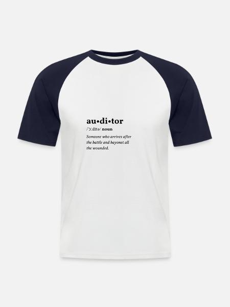 Auditor Clean Edition - Men's Baseball T-Shirt - white/navy