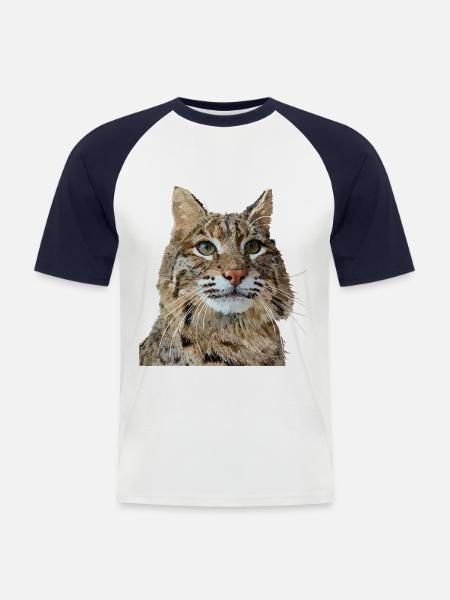 Lynx - T-shirt baseball manches courtes Homme - blanc/marine