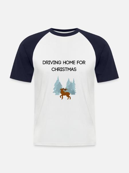 Christmas - Männer Baseball-T-Shirt - Weiß/Navy