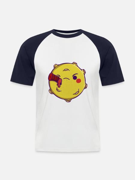 Trip to the Moon - Men's Baseball T-Shirt - white/navy