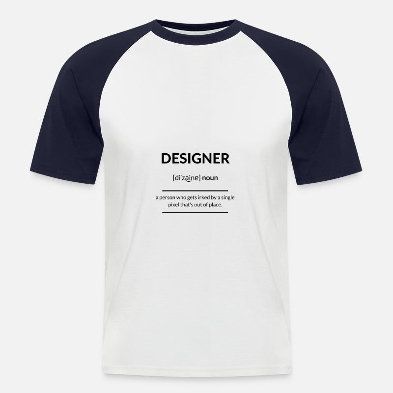Designer (Gestalter) 2k20 Edition - Männer Baseball-T-Shirt - Weiß/Navy