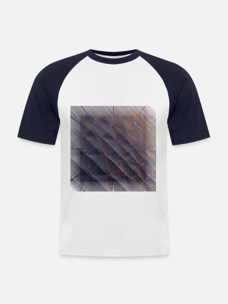 Dark angular, dark angular. - Men's Baseball T-Shirt - white/navy