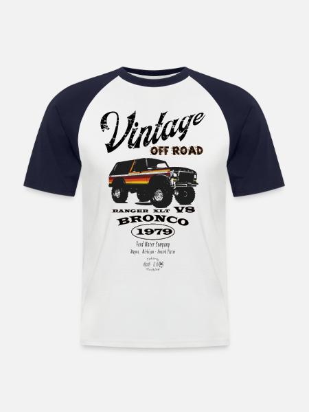 Bronco (1979) - Men's Baseball T-Shirt - white/navy