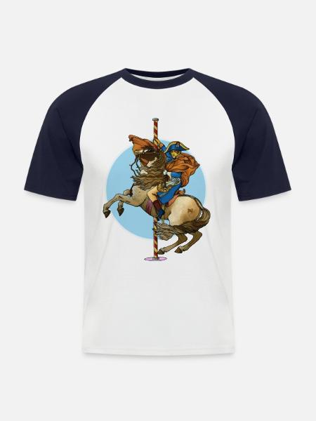 NAPOLEON - Men's Baseball T-Shirt - white/navy