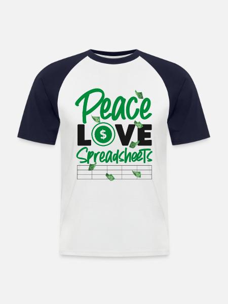 Accountant Bookkeeper Accounting - Men's Baseball T-Shirt - white/navy