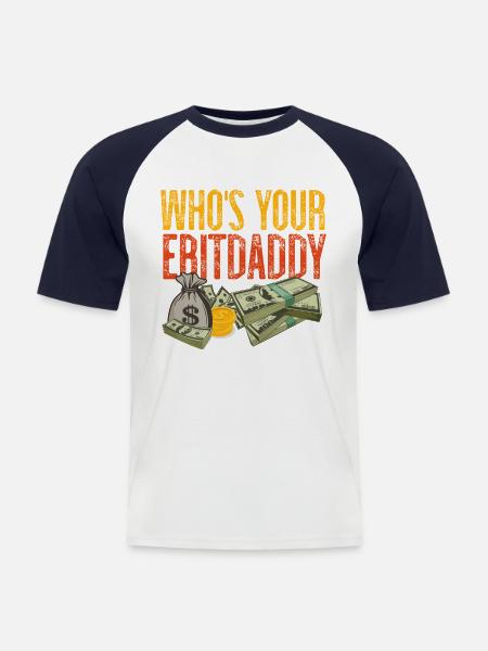 Comptable Comptable Comptable - T-shirt baseball manches courtes Homme - blanc/marine