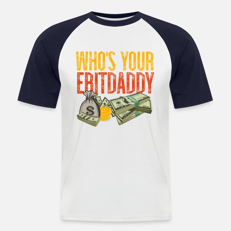 Comptable Comptable Comptable - T-shirt baseball manches courtes Homme - blanc/marine