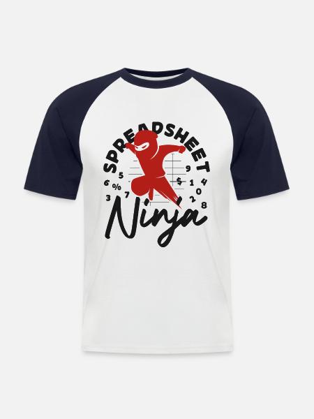 Comptable Comptable Comptable - T-shirt baseball manches courtes Homme - blanc/marine