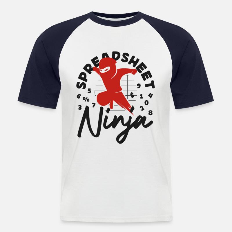 Comptable Comptable Comptable - T-shirt baseball manches courtes Homme - blanc/marine