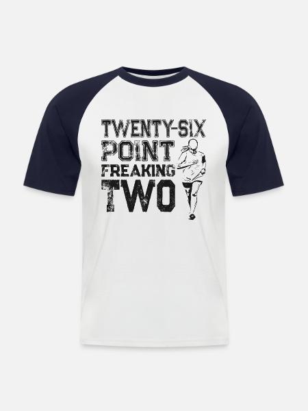 Running Runner Half Marathon - Men's Baseball T-Shirt - white/navy
