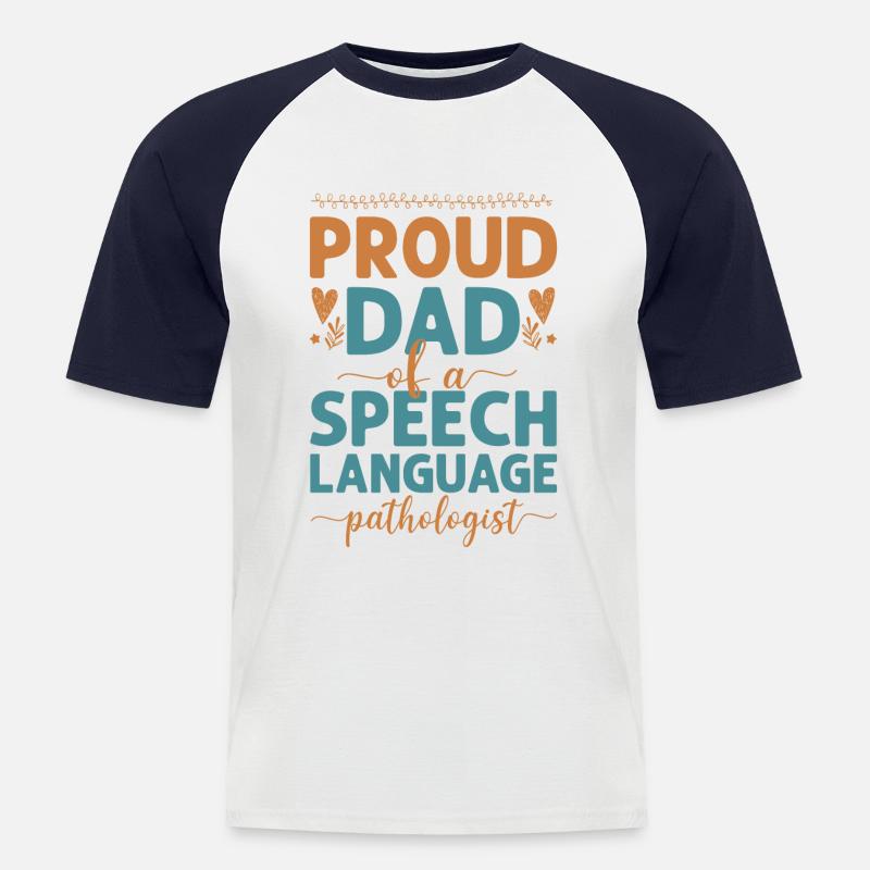 Speech Therapist Therapy Assistant - Männer Baseball-T-Shirt - Weiß/Navy