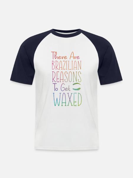 Cute Esthetician Skincare - Männer Baseball-T-Shirt - Weiß/Navy