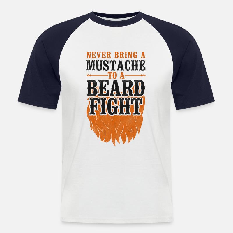 Beard Lover Bearded Man Ginger - Männer Baseball-T-Shirt - Weiß/Navy