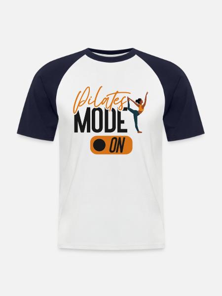 Pilates Instructor Teacher Pilates - Men's Baseball T-Shirt - white/navy