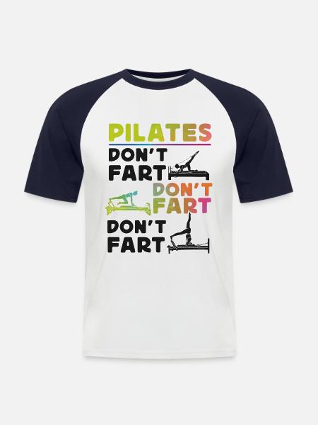 Instructeur de Pilates Enseignant - T-shirt baseball manches courtes Homme - blanc/marine