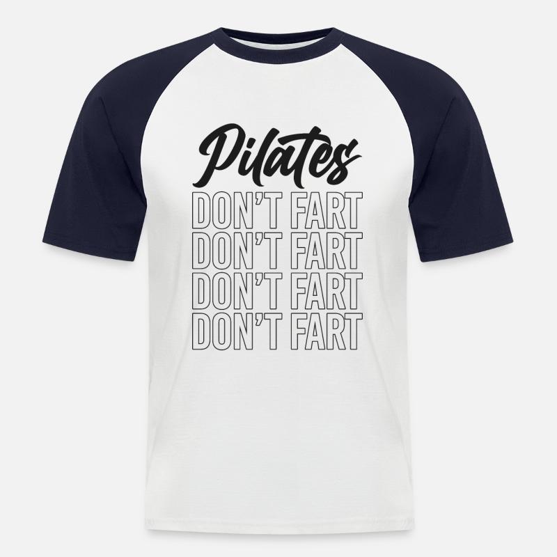 Pilates Instructor Teacher Pilates - Men's Baseball T-Shirt - white/navy