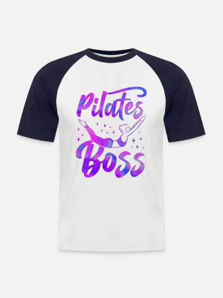 Pilates Instructor Teacher Pilates - Men's Baseball T-Shirt - white/navy