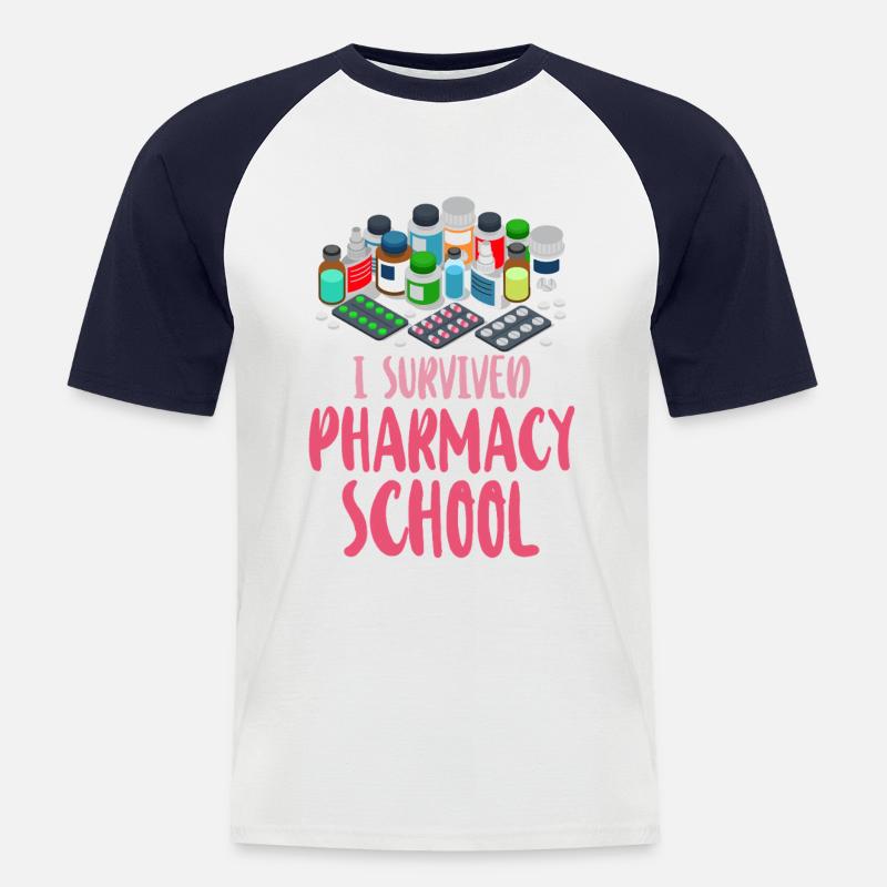Pharmacy Tech Technician - Men's Baseball T-Shirt - white/navy
