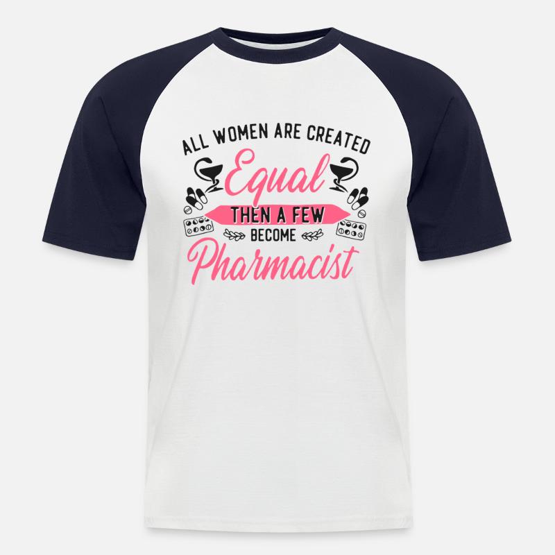 Pharmacy Tech Technician - Men's Baseball T-Shirt - white/navy