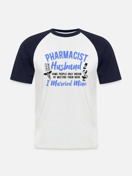 Pharmacy Tech Technician - Men's Baseball T-Shirt - white/navy