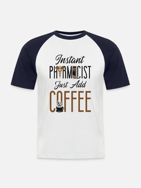 Pharmacy Tech Technician - Männer Baseball-T-Shirt - Weiß/Navy