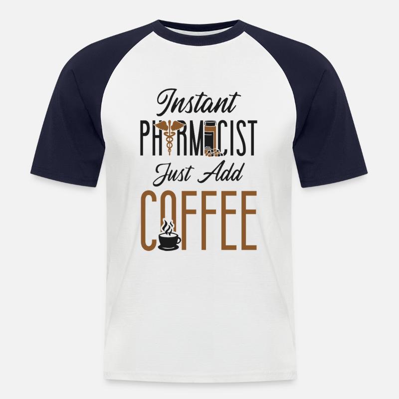 Pharmacy Tech Technician - Männer Baseball-T-Shirt - Weiß/Navy