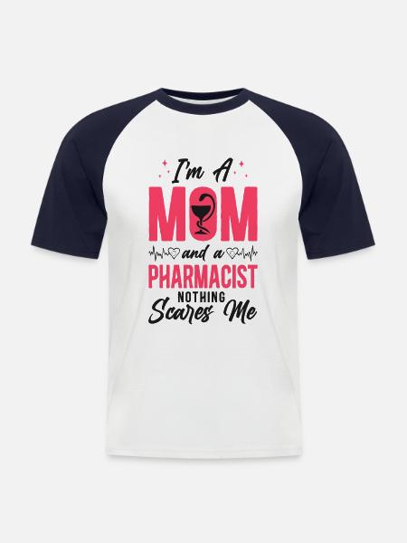 Pharmacy Tech Technician - Men's Baseball T-Shirt - white/navy