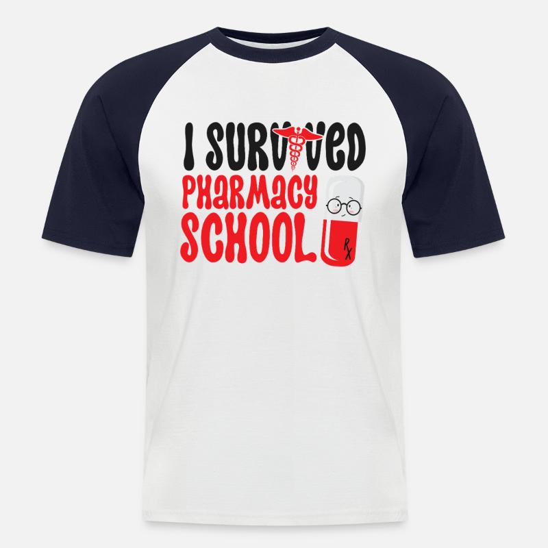 Pharmacy Tech Technician - Men's Baseball T-Shirt - white/navy