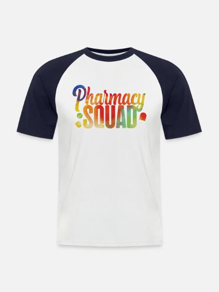 Pharmacy Tech Technician - Men's Baseball T-Shirt - white/navy