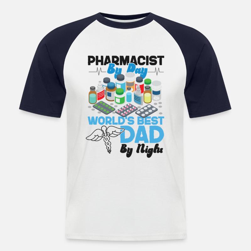 Pharmacy Tech Technician - Men's Baseball T-Shirt - white/navy