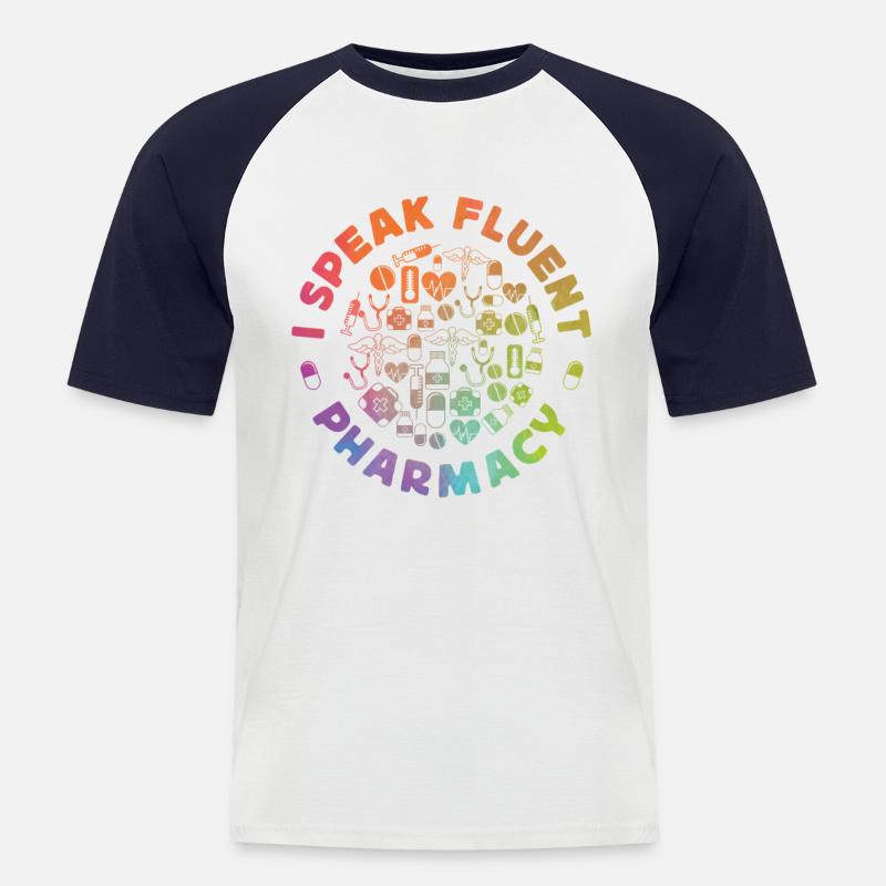 Pharmacy Tech Technician - Men's Baseball T-Shirt - white/navy