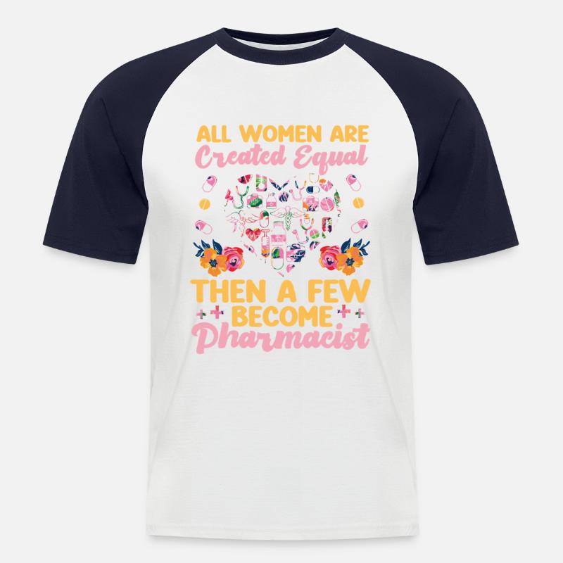 Pharmacy Tech Technician - Men's Baseball T-Shirt - white/navy