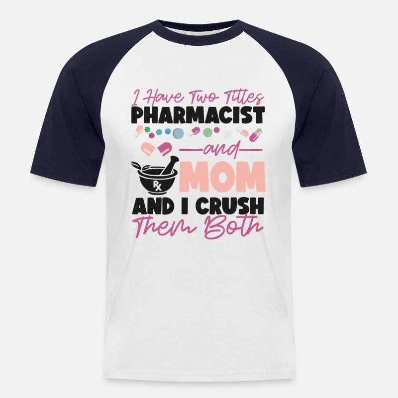 Pharmacy Tech Technician - Men's Baseball T-Shirt - white/navy