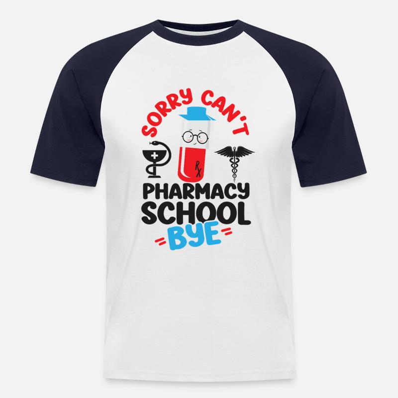 Pharmacy Tech Technician - Männer Baseball-T-Shirt - Weiß/Navy